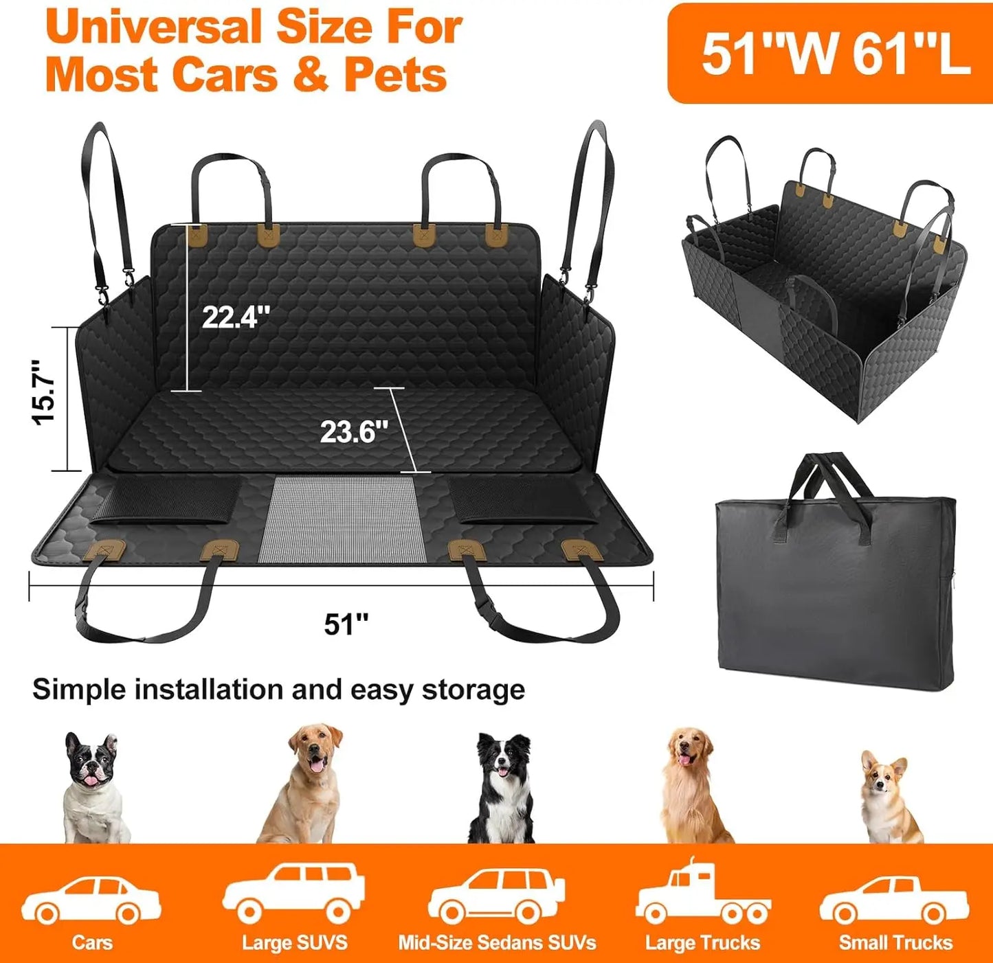 Premium Back Seat Pet Protector