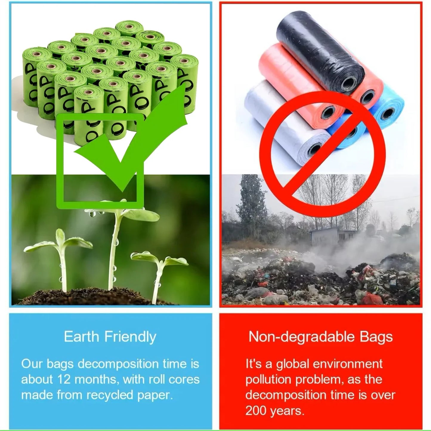 Biodegradable Pooper Scooper Bags — Eco-Friendly &amp; Lavender Scented