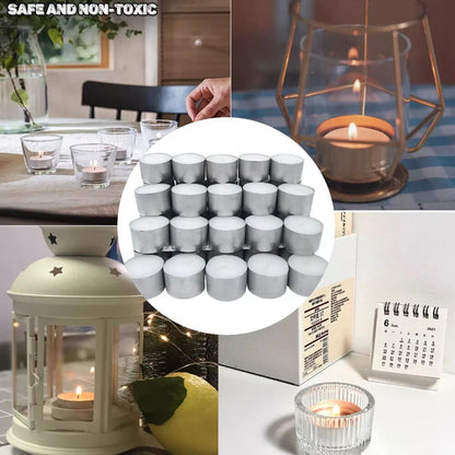 200-Pack White Unscented Tealight Candles (4-Hour Burn Time)