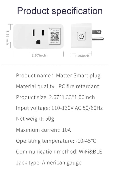 WiFi Mini Smart Socket (10A, US)