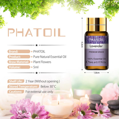 PHATOIL 15-Piece Pure Essential Oils Gift Set – 100% Natural Plant Extract