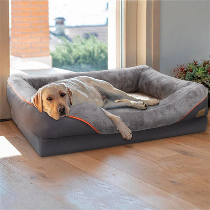 BORWART Orthopedic Memory Foam Dog Bed – Extra-Large Comfort for Restful Sleep