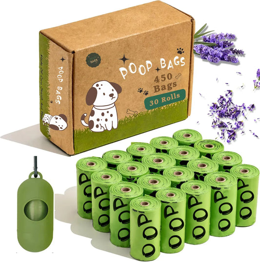 Biodegradable Pooper Scooper Bags — Eco-Friendly &amp; Lavender Scented