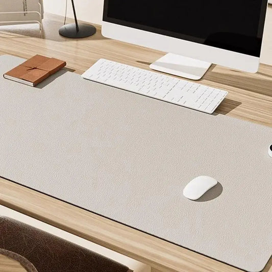 Extra-Large Heated Desk Pad – PU Leather Hand Warmer &amp; Writing Surface