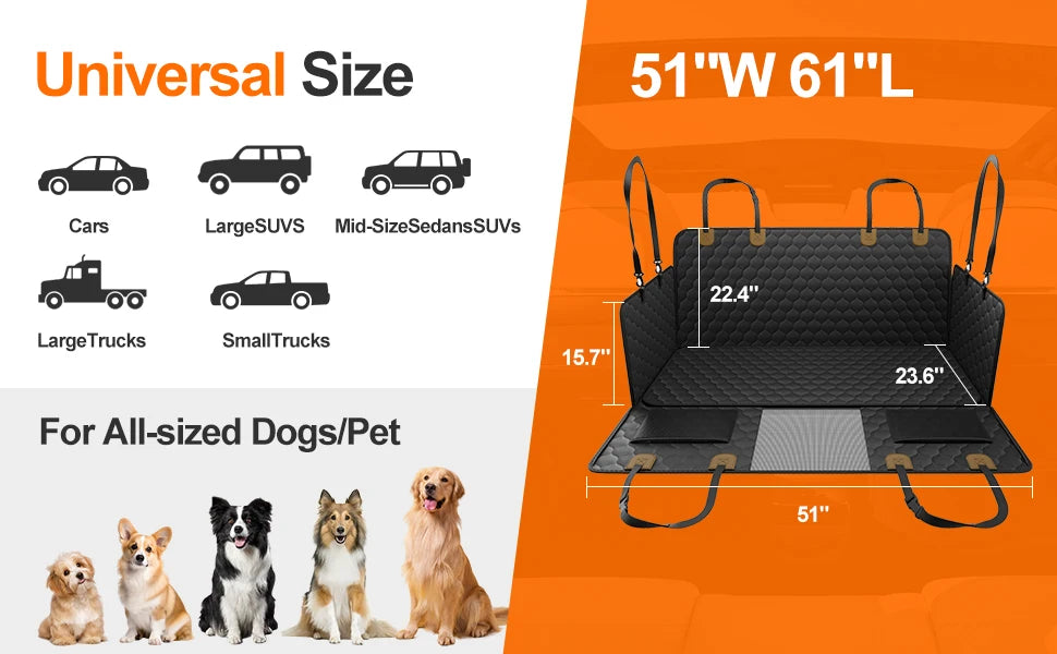 Premium Back Seat Pet Protector