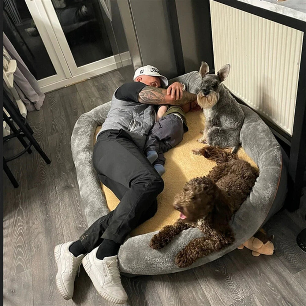 BORWART Orthopedic Memory Foam Dog Bed – Extra-Large Comfort for Restful Sleep