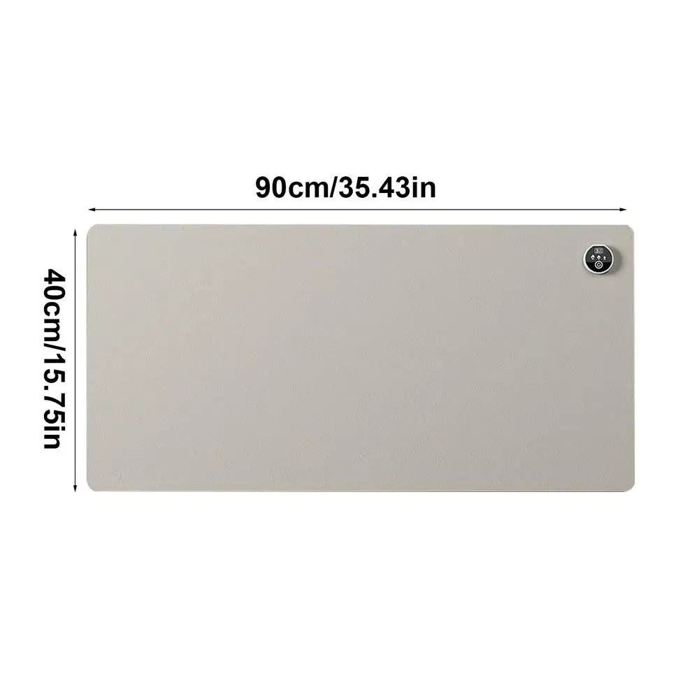 Extra-Large Heated Desk Pad – PU Leather Hand Warmer &amp; Writing Surface