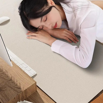 Extra-Large Heated Desk Pad – PU Leather Hand Warmer &amp; Writing Surface